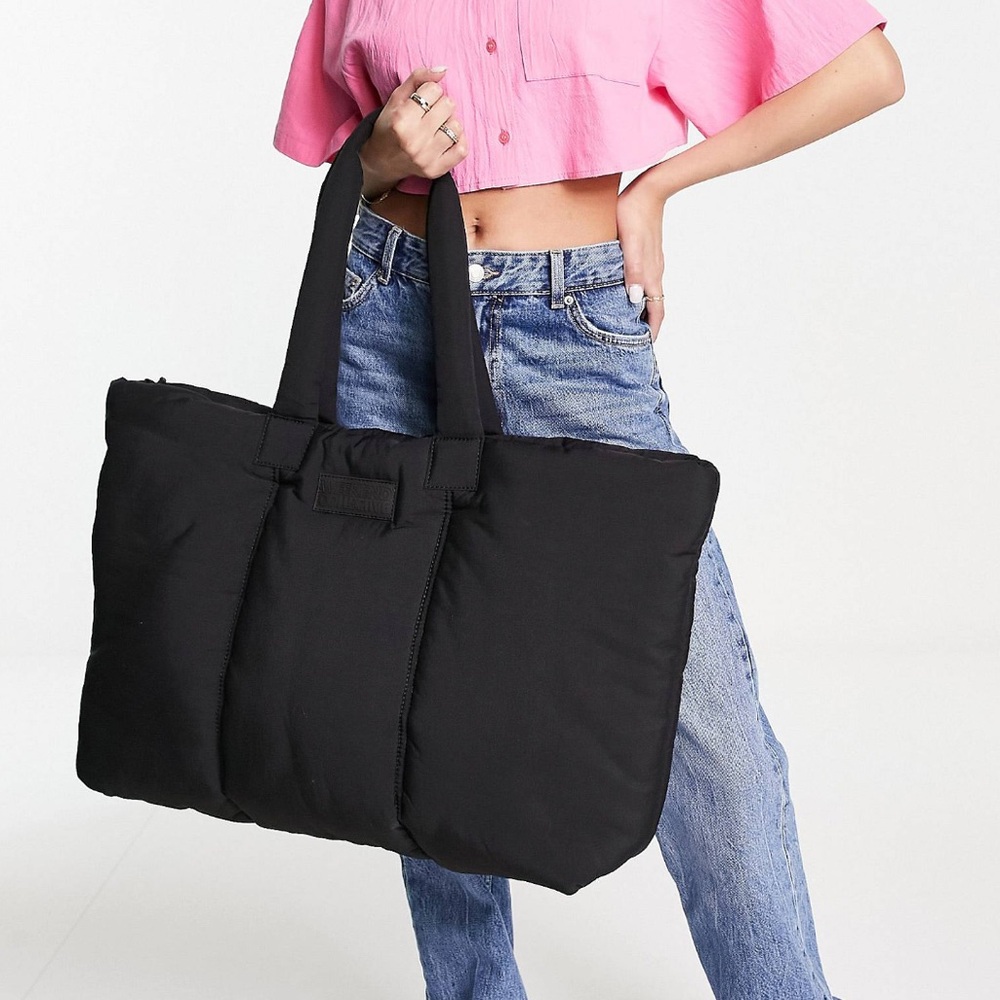 ASOS Weekend Collective Oversized Padded Nylon Weekender Tote